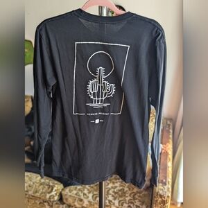 Men's Chomp Always Prickly Long Sleeve Black Shirt size Large